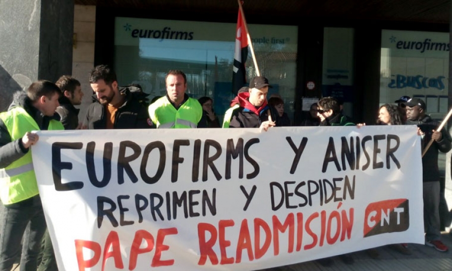 Iruñean, Eurofirms enpresaren aurkako ekintzak aurrera darraite