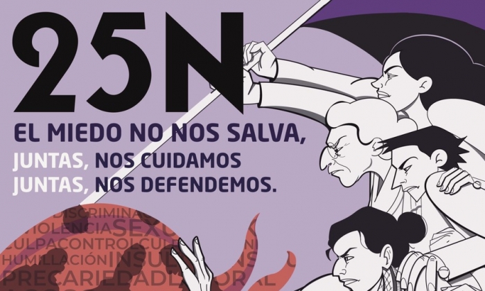 El miedo no nos salva. Juntas nos cuidamos. Juntas nos defendemos.